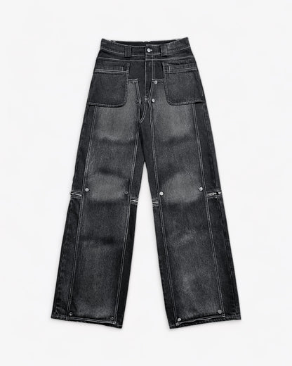 Washed Convertible Jeans