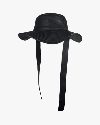 Faux Leather Hat