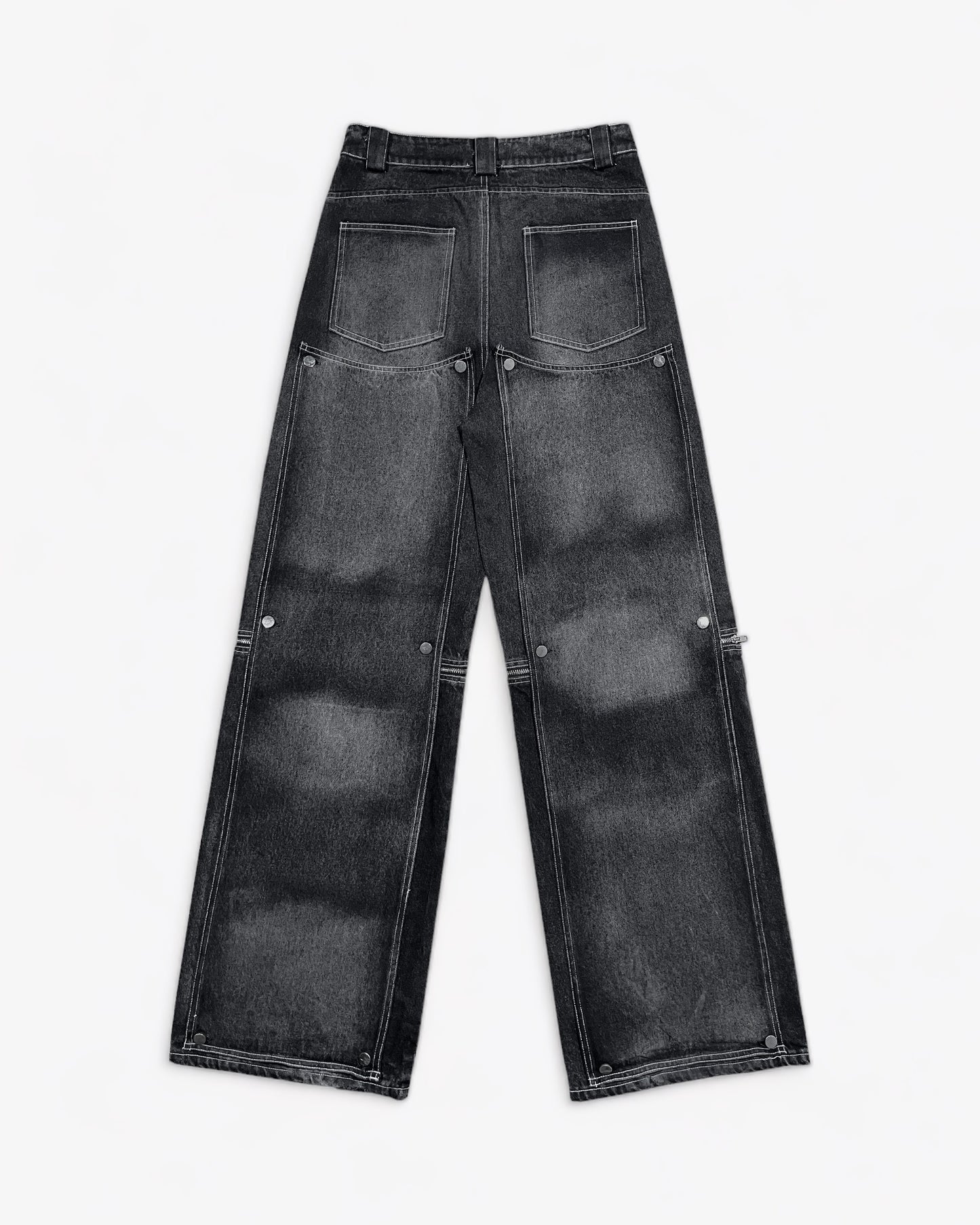 Washed Convertible Jeans