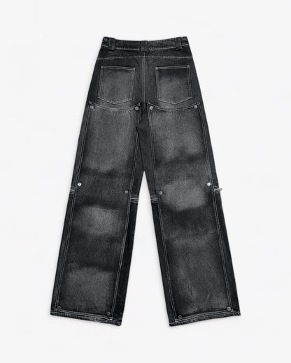 Washed Convertible Jeans