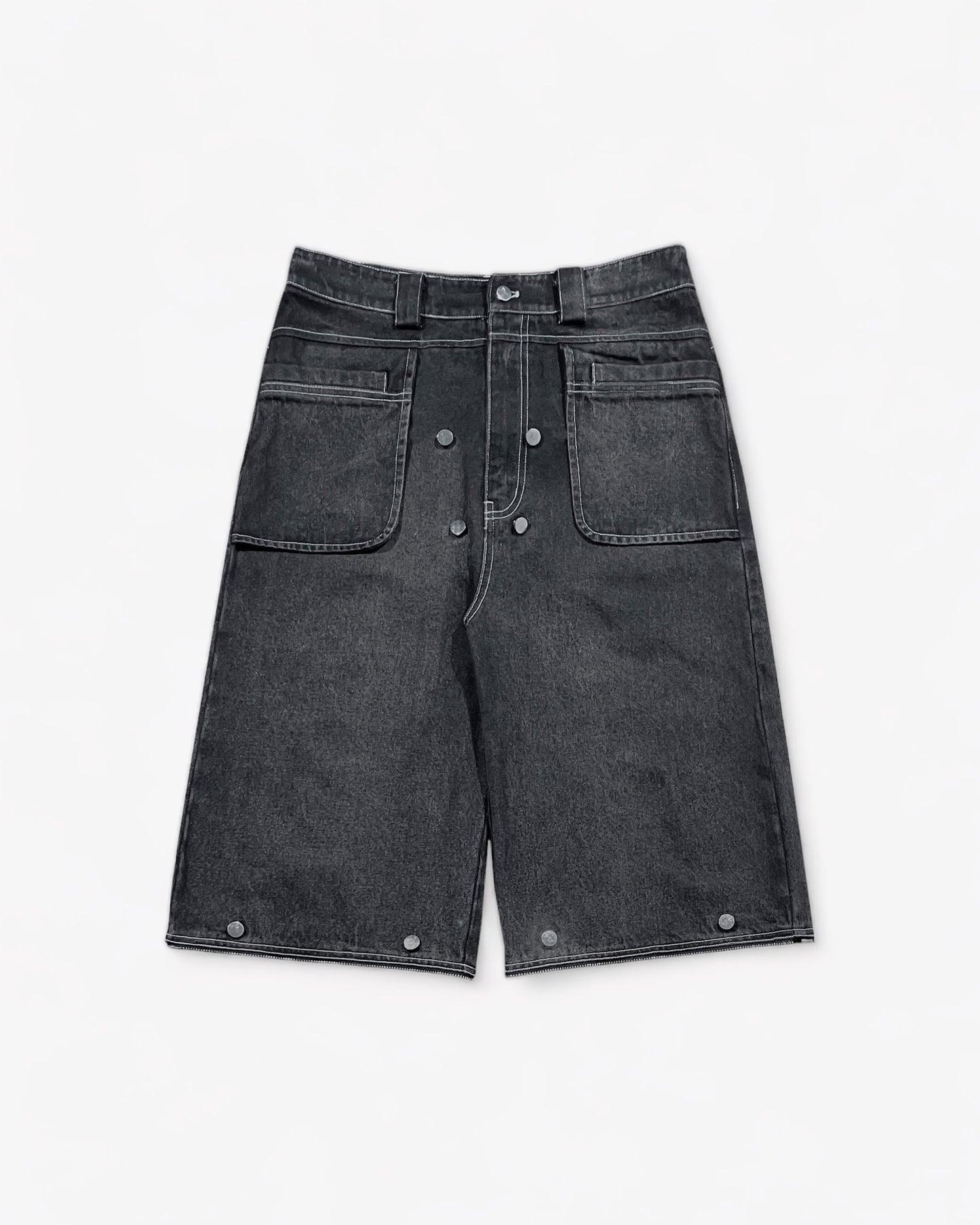 Washed Convertible Jeans