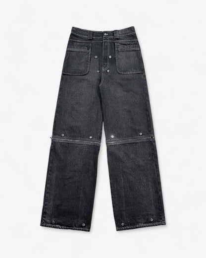 Washed Convertible Jeans